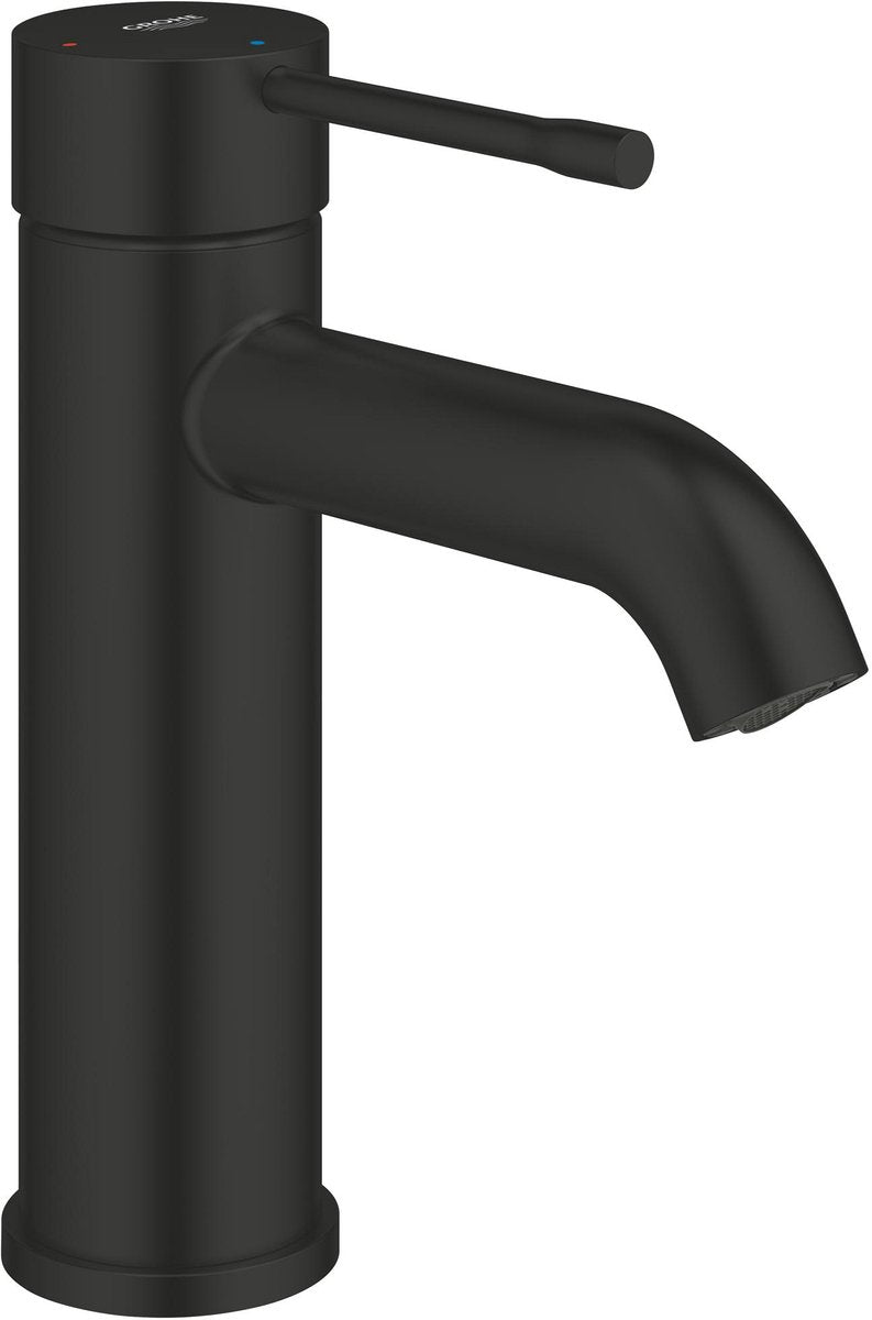 Grohe Essence New S-Size ist Waschtisch – Koude Start – Push-Open – Ecojoy – Mattschwarz