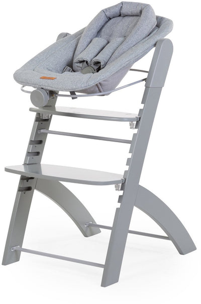 Childhome Neugeborenen-Evosit-Sitz – inklusive Jersey-Bezug – verstellbar – für Evosit Lambda 3 – Grau