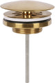 Differnz-Ablaufstopfen mattgold - immer offen - ã˜ 72 mm - mit Schraube