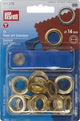 Prym Ösen 14 mm – 10 Stück – Messing – für Zelte und Planen