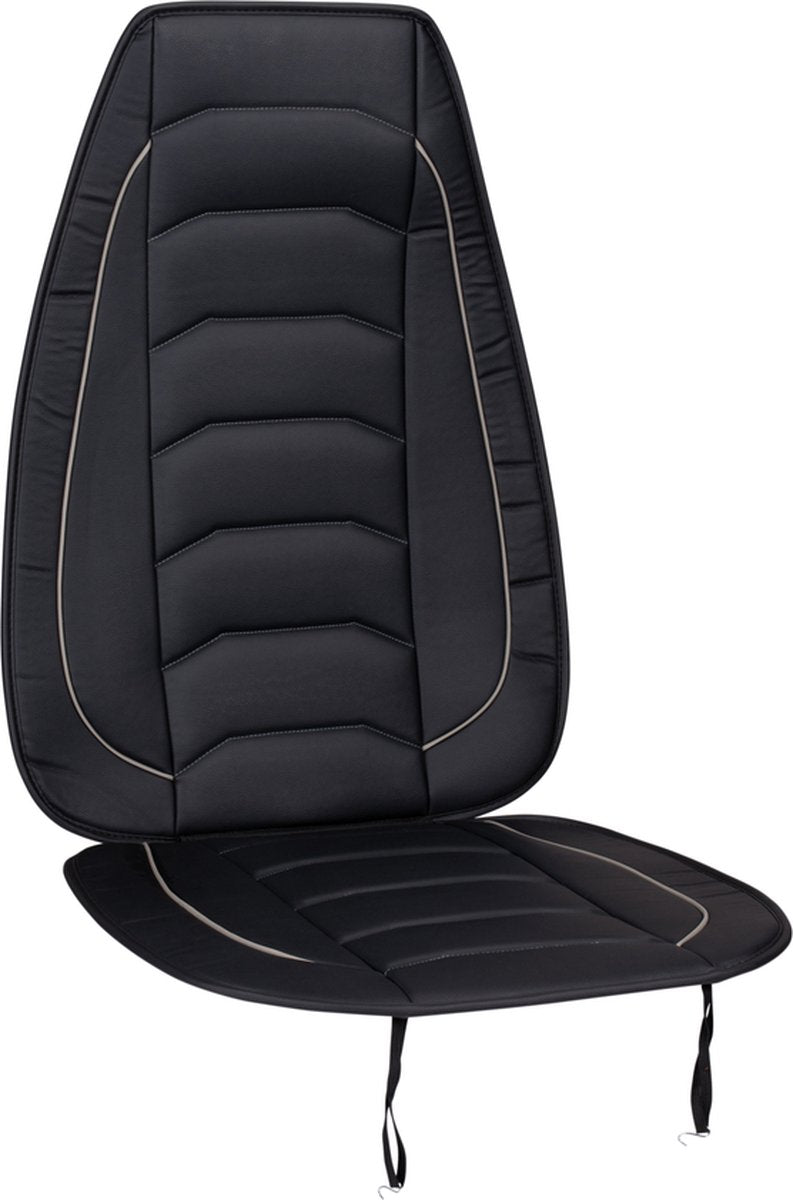 Dunlop Autositzbezug – universell – Schaumstofffüllung – einfach anzubringen – schwarzgrau