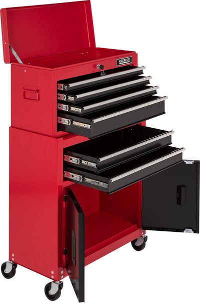 Kreator Werkzeugwagen krt653005 – 64 x 64 x 325 cm – mit Rollen – inkl. 6 Schubladen