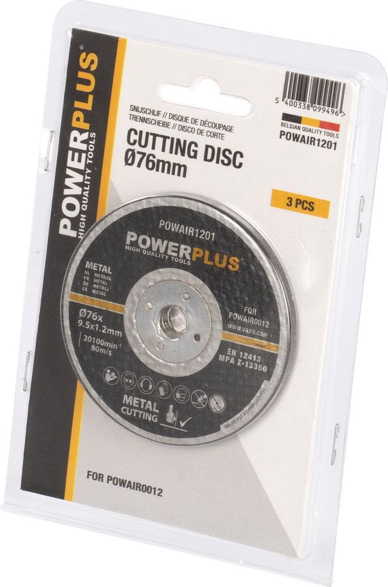 Powerplus - Zubehör - powair1201 - Trennscheibe - 76mm - 3 Stk.