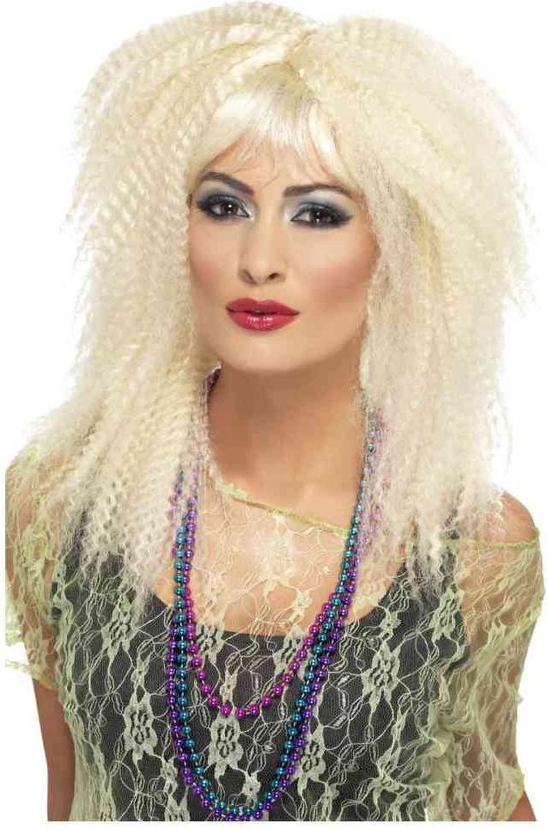 Smiffys blonde Retro-Perücke für Damen – Faschingsperücke – Einheitsgröße