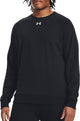 Under Armour UA Rival Fleece Crew-BLK Herren-Sporttrikot – Schwarz – Weiß