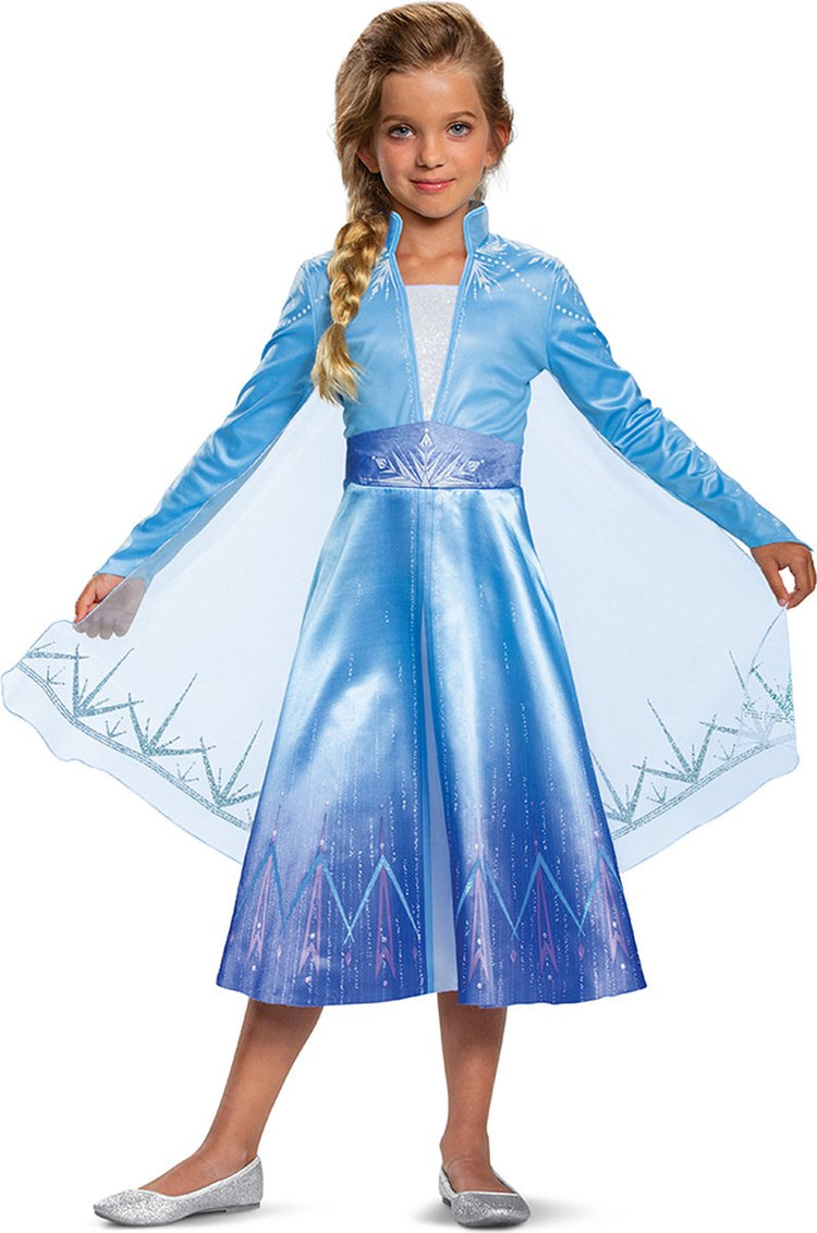 Verkleidung Disney – Die Eiskönigin 2, Elsa Traveling Deluxe, Größe M (7–8 Jahre), Mädchen
