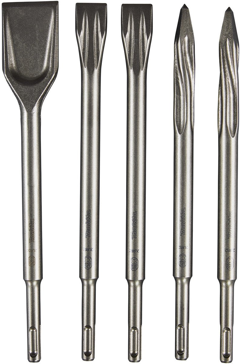 Makita Zubehör Meißel-Set selbstschärfend 5-teilig – E-13188 E-13188