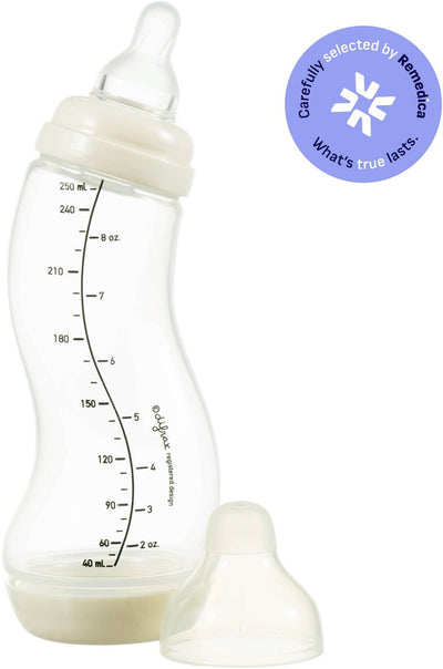 Difrax Natural S Babyflasche – 250 ml – Creme – Anti-Kolik