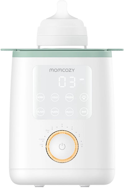 Momcozy mw02 analoger Flaschenwärmer – Wasserbadheizer für Babyflaschen und Töpfe – mit beleuchteter Warmhaltefunktion