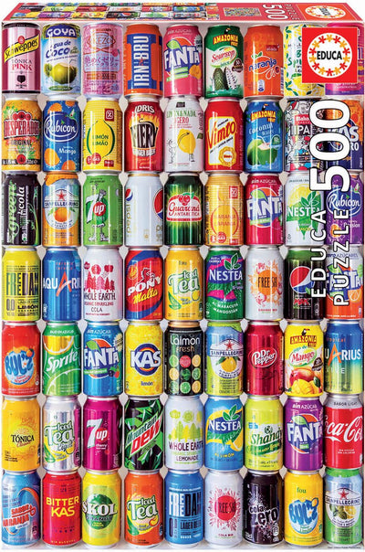 Educa Softdrinkdosen-Spielzeugset – 500 Teile – kreativer Spielspaß.