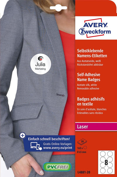 Namensschild-Etiketten Avery Zweckform L4881-20