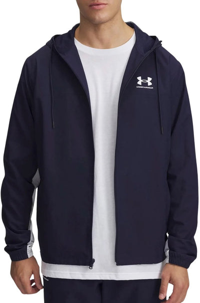 Under Armour UA Rival WVN Windbreaker-Blu Herren-Sportbekleidungsset – Midnight Navy – Midnight Navy – Weiß