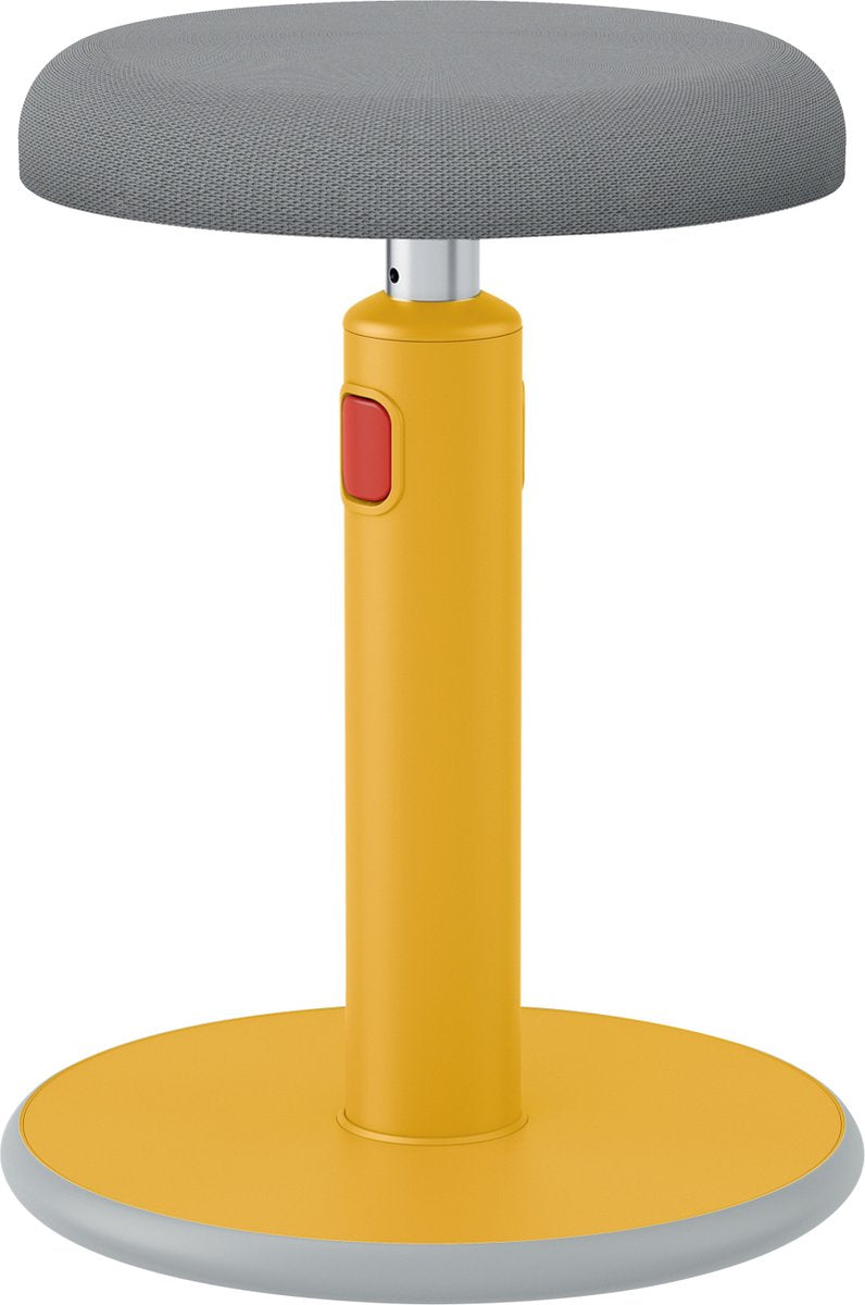 Leitz ergo cosy active ergonomischer Sitz-Steh-Hocker – ideal für das Homeoffice – warmes Gelb
