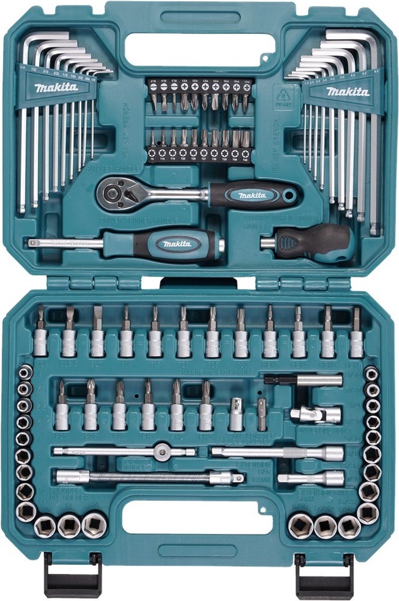 Imp makita e-15752 | Handwerkzeugset | 91-teilig | metrisch und seriell