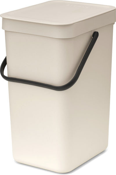 Brabantia Sort Go Abfallbehälter – 12 l – sanftes Beige