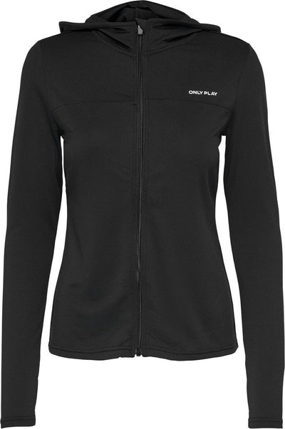 Spielen Sie nur auf Pmila Life Hood FZ LS Top Noos Damen-Top – Schwarz