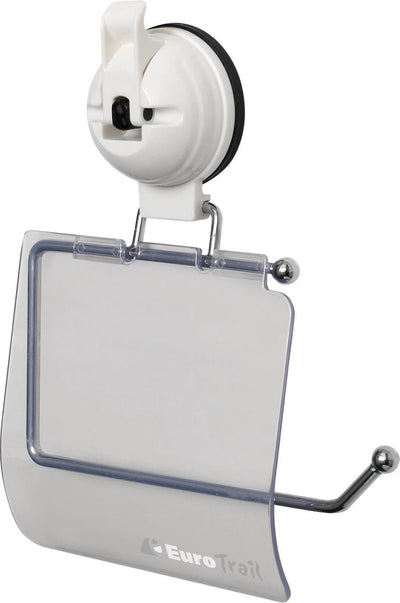 Eurotrail Toilettenpapierhalter mit Saugnapf – weiß