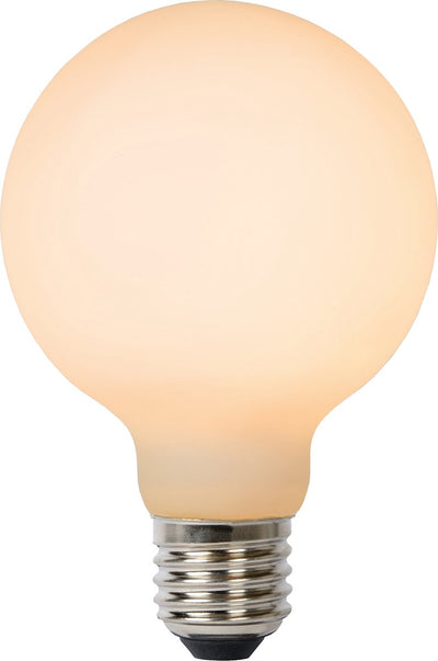 Lucide G80 – Glühlampe – ø 8 cm – LED 3 Stufendim – E27 – 1 x 8 W 2700 K – Opal