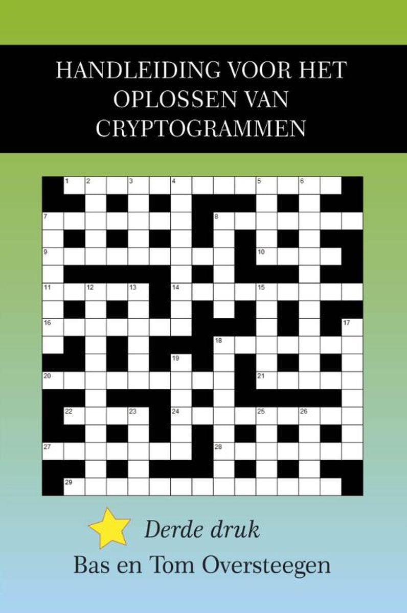Markenloses Sans-Marque-Handbuch zum Lösen von Kryptogrammen
