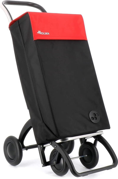 Rolser Einkaufstrolley 4 Rollen – Sbelta MF – 4.2 – Schwarz Rot