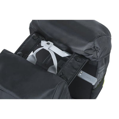 Basilikum Doppelfahrradbeutel Meilen 34 Liter 13 x 26 x 35 cm (2x) schwarzer Kalk