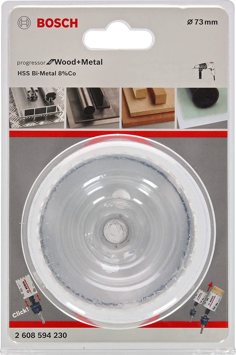 Bosch Lochsäge HSS Bimetall Progressor Durchmesser 73 mm