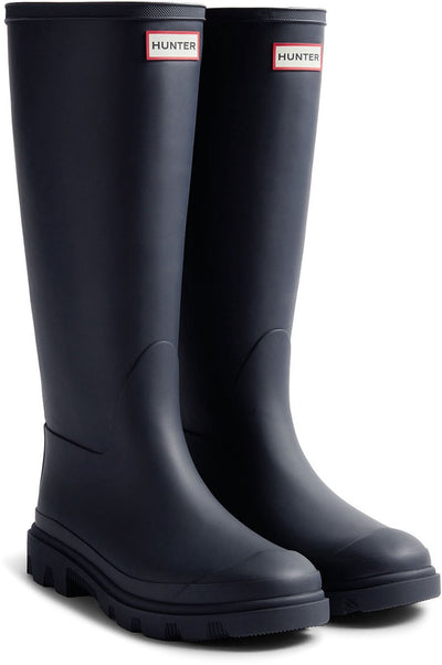 Hunter Downpour Tall Boot Unisex-Regenstiefel – dunkelblau
