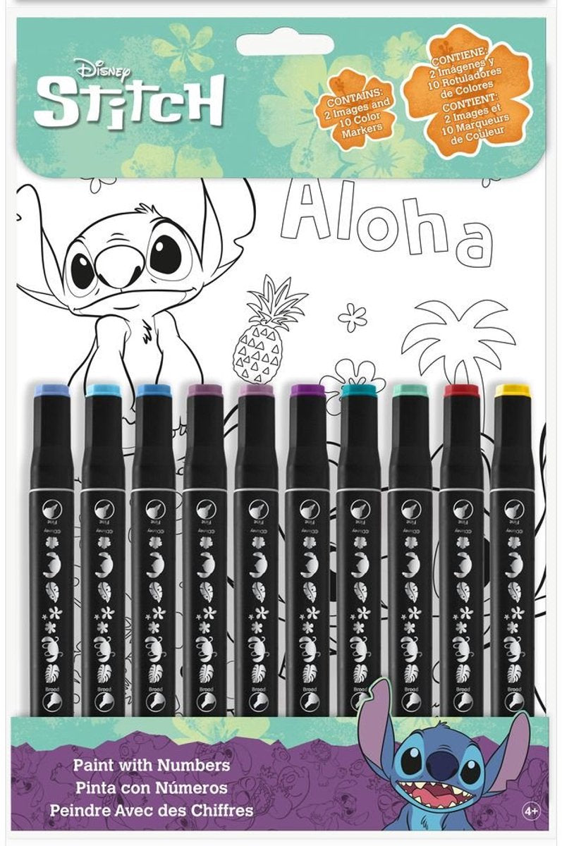 Disney Lilo und Stitch Malbuch mit Zahlen