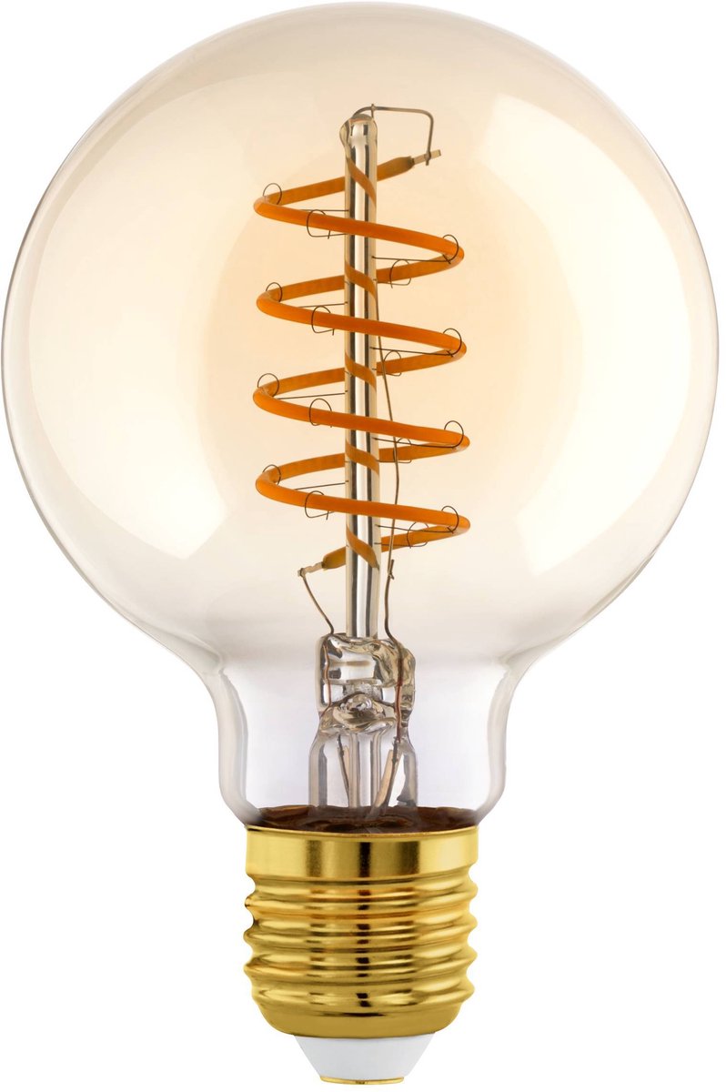 Eglo LED-Lampe - E27 - ø 9,5 cm - Bernstein - 806 Lumen - 2700k