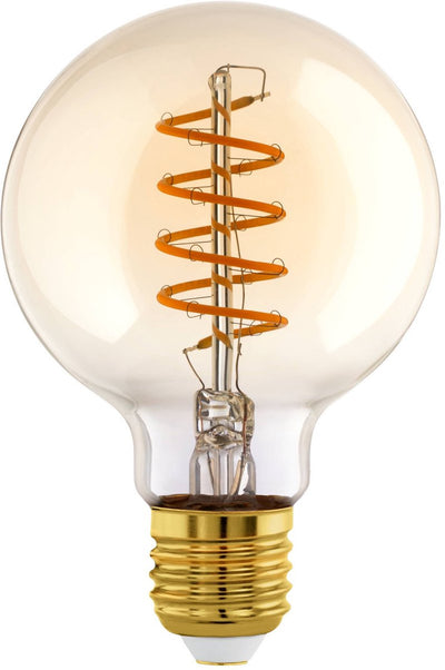 Eglo LED-Lampe - E27 - ø 9,5 cm - Bernstein - 806 Lumen - 2700k