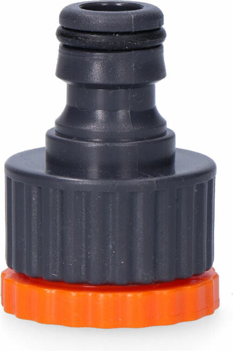 EDM Hahnstück Gartenschlauch - 1 2 3 4 - Innengewinde - Orange