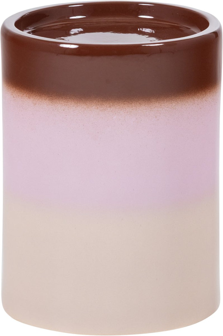 Woood Ollo Beistelltisch ø 35 cm - Keramik - Rosabraun - 44x35x35