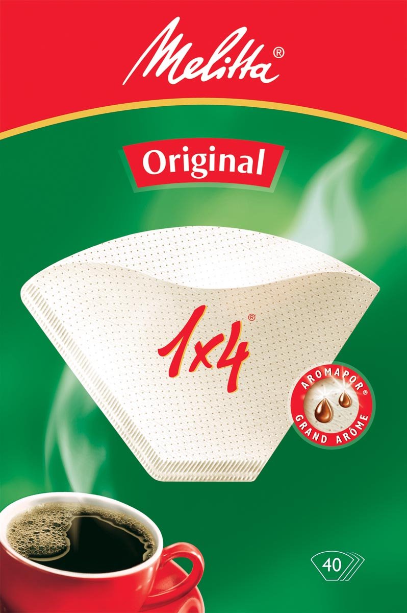 Melitta Kaffeefilter - Größe 1 x 4 - 1 Packung à 40 Stück