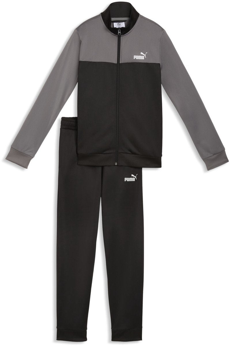 Puma Poly Colorblock Suit B Unisex-Trainingsanzug – Schwarz