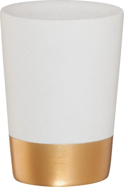 Sealskin glänzend – freistehender Zahnputzbecher – Gold
