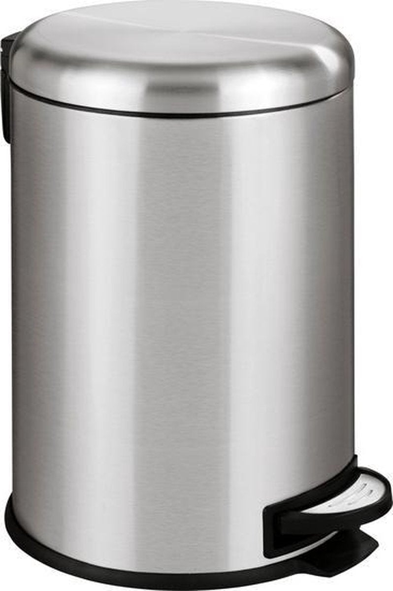Wenko Treteimer Leman 20 Liter Edelstahl matt - Easy-Close-Deckel - Mülleimer - Mülleimer - Mülleimer - Mülleimer