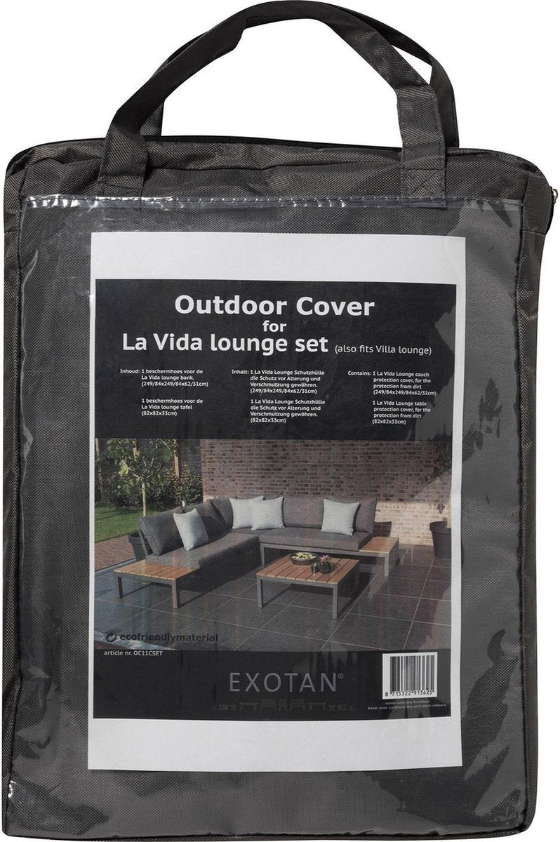 Woood Exotan Cover Schutzhülle – Polyester – Schwarz – 30 x 20 x 10 cm