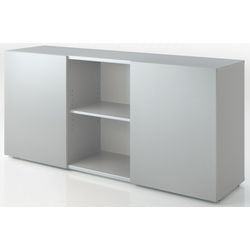 Bach Schiebetürschrank Hammerer 2fh grau, silber