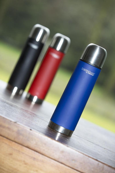Thermos Soft-Touch-Isolierflasche aus Edelstahl – 0,5 l – schwarz