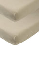 Meyco Baby Uni Spannbettlaken – 2er-Pack – Taupe – 60 x 120 cm