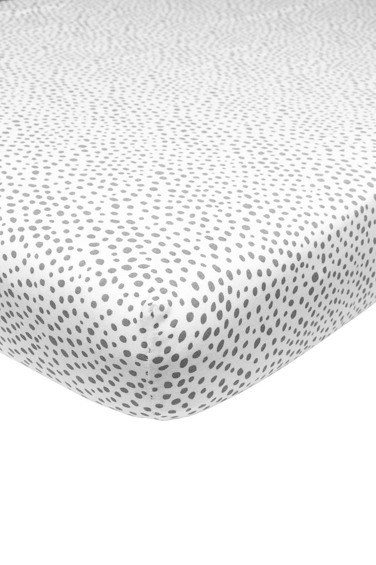Meyco Spannbettlaken für Baby-Geparden – Grau – 40 x 80 x 90 cm