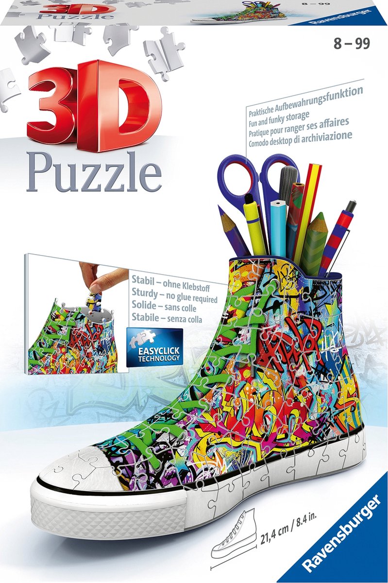 Ravensburger Sneaker-Graffiti-Druck – 3D-Puzzle – 108 Teile