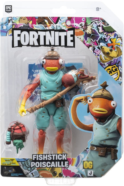 Jazwares Fortnite – 1 Figurenpaket (legendäre Serie) Fischstäbchen