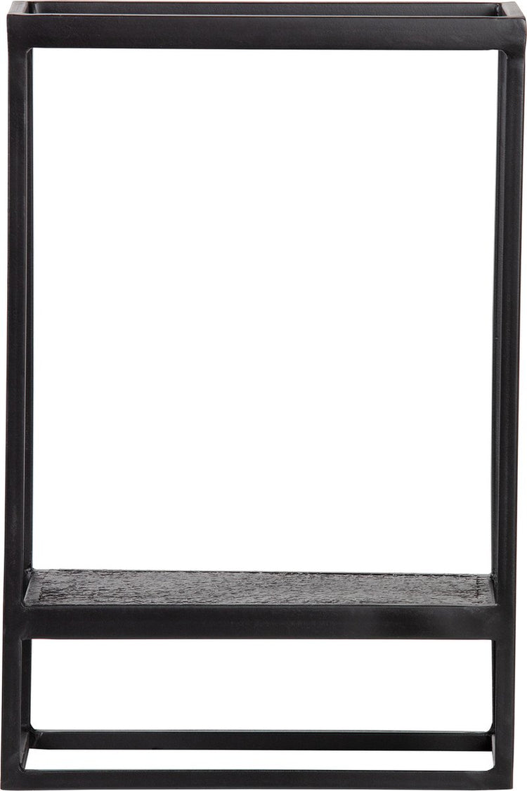 Woood Febe Gartenwandregal vertikal – Metall – Schwarz – 60 x 40 x 20