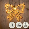 Anna's Collection beleuchtete Fliege 34 cm 278 LED IP44 mit Blitzfunktion, Timer-Dimmer