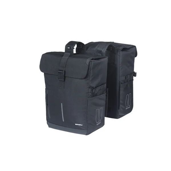 Basilikum Doppelrad Achse Bewegung 30 Liter 16 x 27 x 38 cm Schwarz