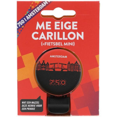 Nicht -Traffic Amsterdam 750 Fahrradglocke Silhouette Mokum