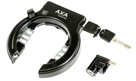 Axa Solid Plus Slot mit Batterieschlitz schwarz