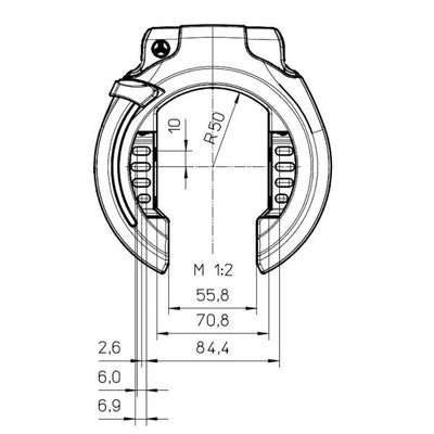 Trelock Rs 453 Ballon Naz - Schwarz