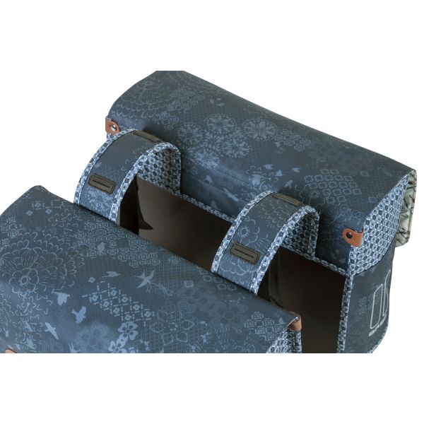 Basil Boheme Doppel-Fahrradtasche - Blau